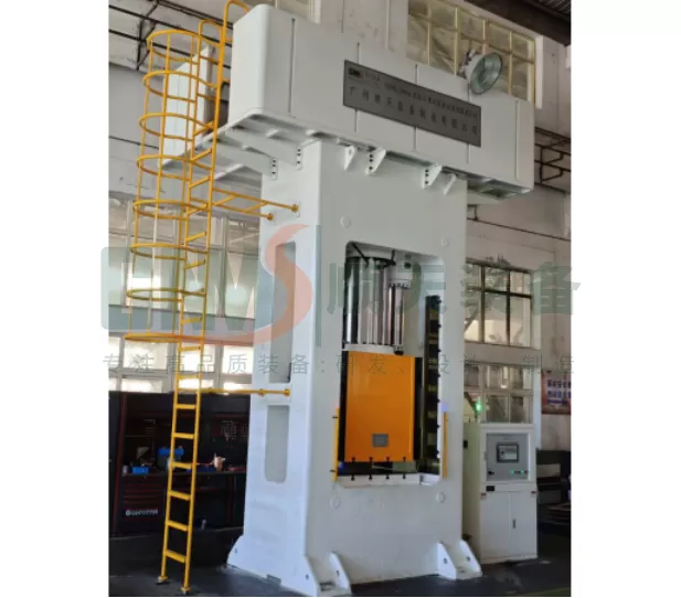 Graphite bipolar plate molding hydraulic press