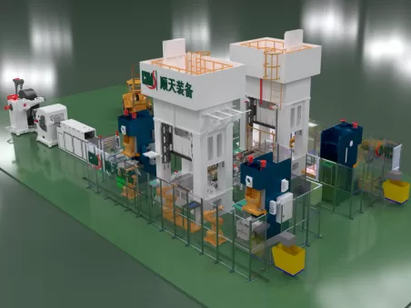 Intelligent production line for metal bipolar plates