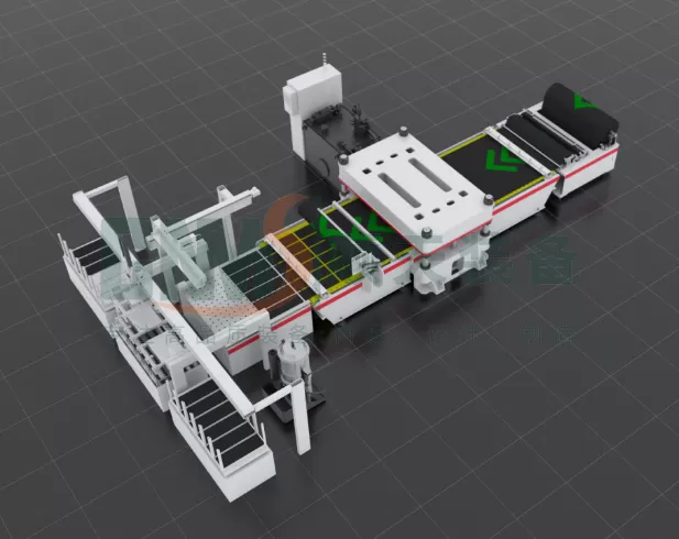 Carbon felt cutting line