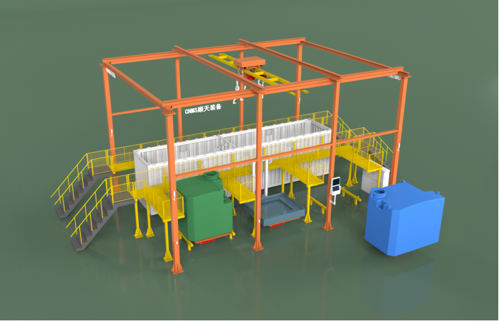 Liquid Storage Tank Installation Workstation