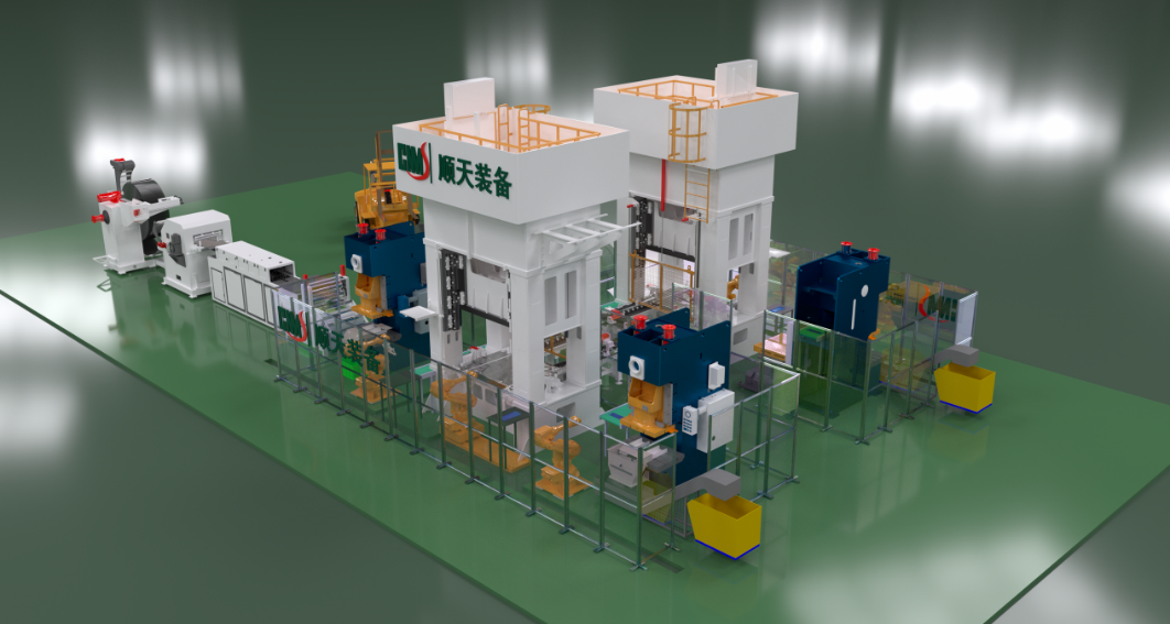 Intelligent production line for metal bipolar plates